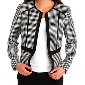 Calvin Klein Blazer Houndstooth Size 6 NWOT